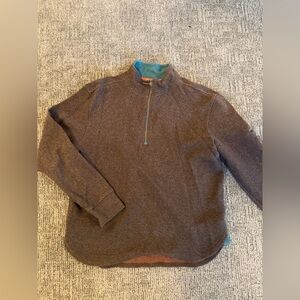 Men's Brown and Teal Sweater